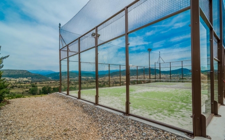 Hire a paddle court 2 minutes walk from villa 